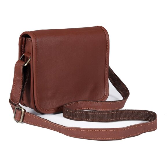 Genuine Leather Crossbody Sling Bag Chic Sleek Messenger Satchel
